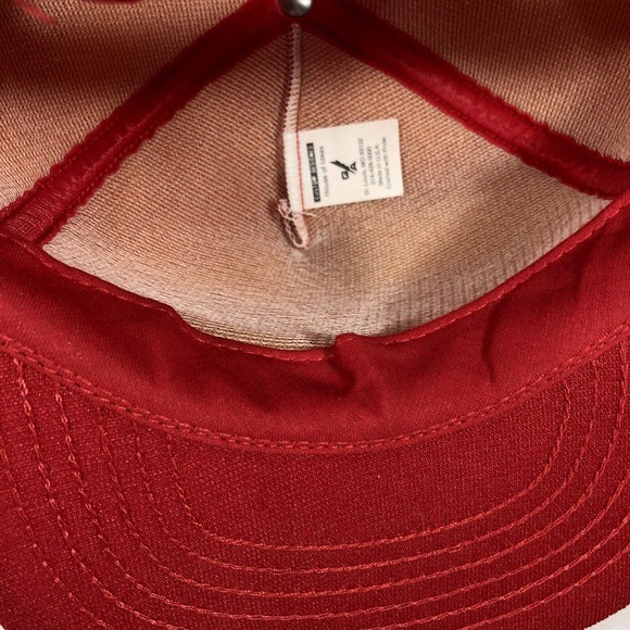 VINTAGE CITIZENS STATE BANK HAT CAP MENS SNAPBACK RED USA MADE TRUCKER 80s 90s - Picture 8 of 11